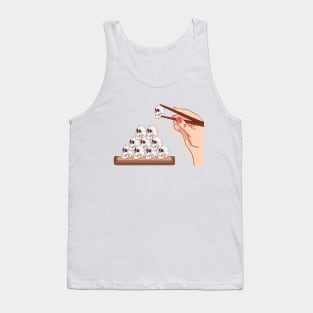 Halloween sushi skulls Tank Top